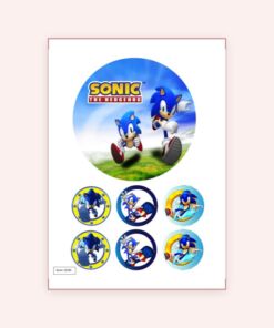 Eetbare print Sonic the Hedgehog 15cm