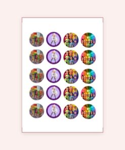 Eetbare print Rainbow High Cupcakes Mini