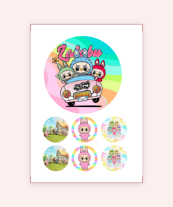 Eetbare print Labubu 15cm