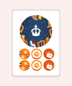 Eetbare print Koningsdag 15cm