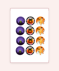 Eetbare print Halloween Cupcakes