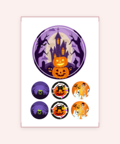 Eetbare print Halloween 15cm