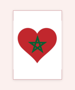Eetbare print Marokko Hart 1 stuk (ca. 20 cm)