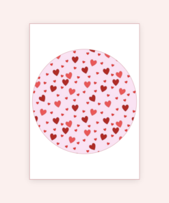 Eetbare print Valentijn Rond 1 stuk (ca. 20cm)